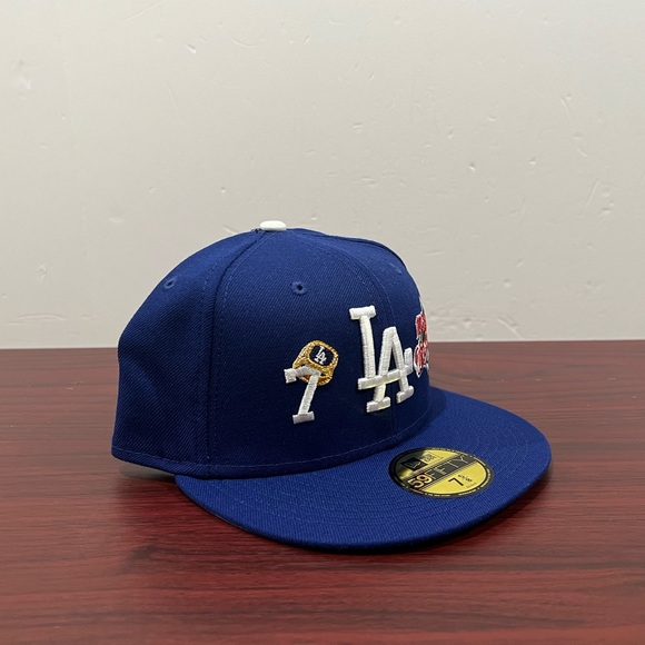 New Era, 59Fifty Fitted Hat, Los Angeles Dodgers, 7 World Championships - Picture 7 of 16